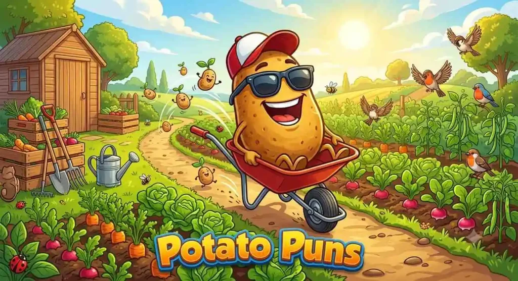 Cute potato wearing sunglasses.