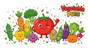 Cute vegetables smiling together