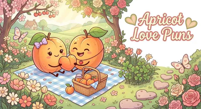 Cute apricot couple sharing romantic moment