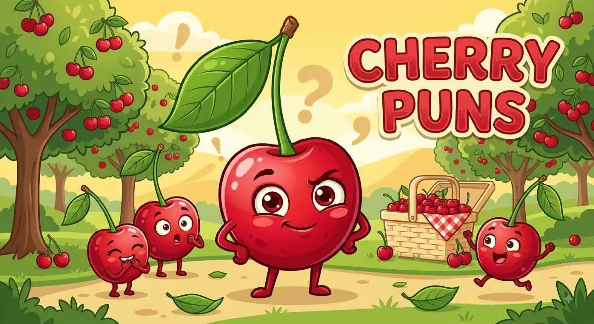 Funny cherries making playful poses