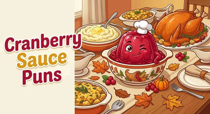 Funny cranberry sauce at Thanksgiving dinner