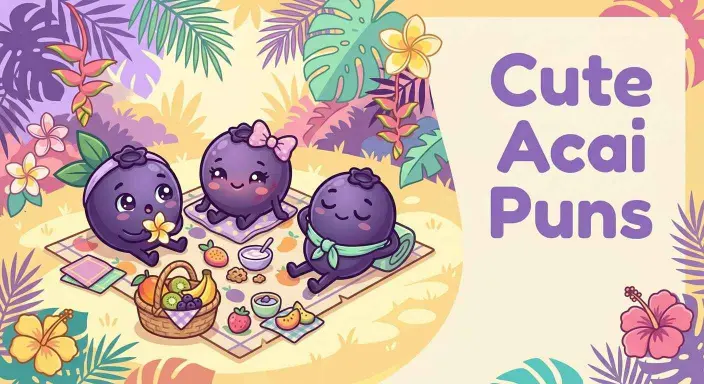 Cute acai berry character