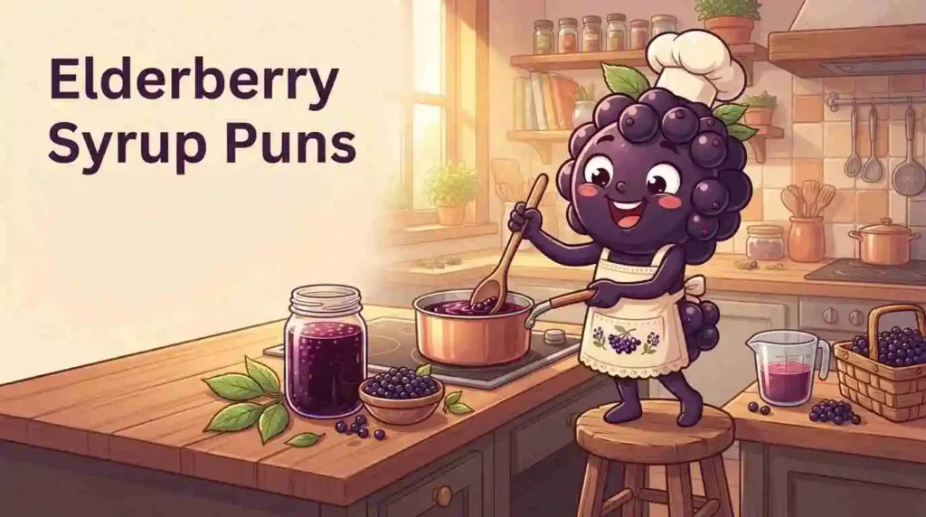 Elderberry syrup scene