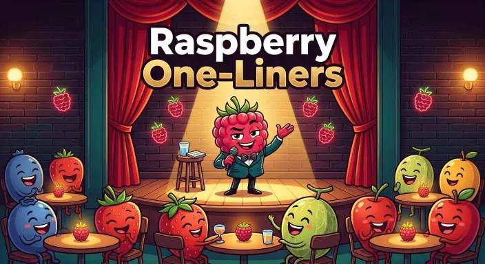 Raspberry delivering funny one-liners