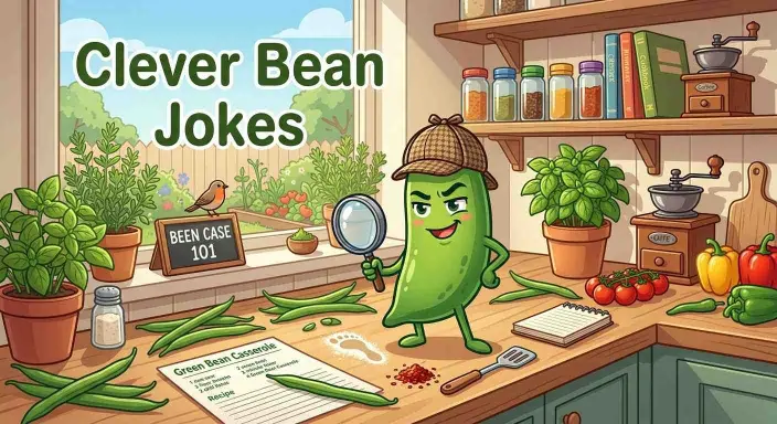 Clever green bean detective