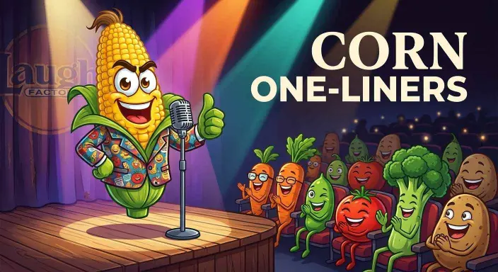 corn comedian performing on stage.