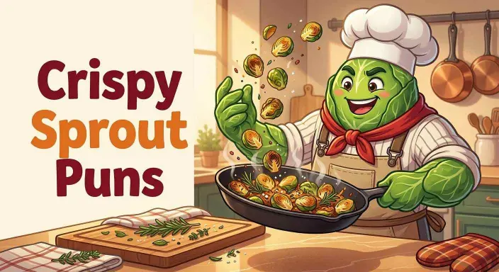 Crispy Brussels sprouts with chef