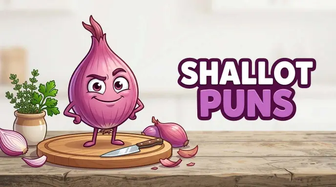 Funny shallot character smiling