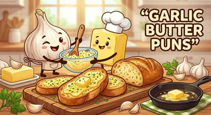 Garlic butter cooking scene