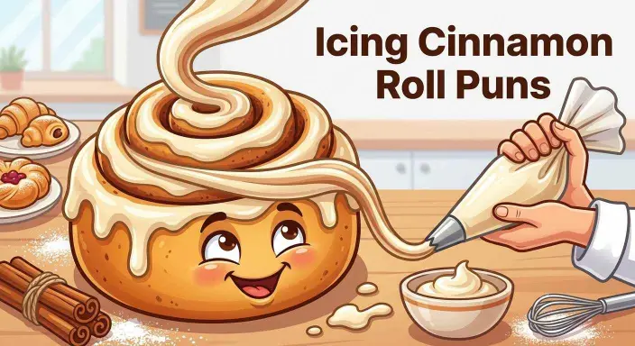 Cinnamon roll covered in colorful icing