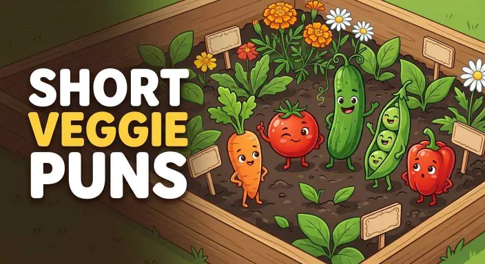 Cute vegetables posing in garden