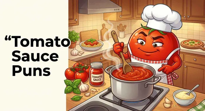 Tomato chef making pasta sauce